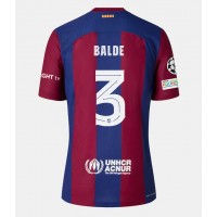 Camisa de Futebol Barcelona Alejandro Balde #3 Equipamento Principal Mulheres 2023-24 Manga Curta